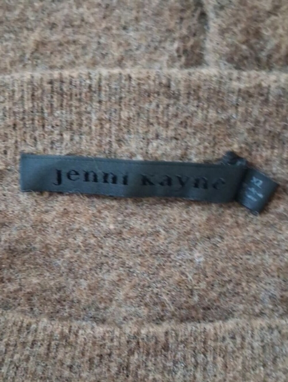 Jenni Kayne Marina Fuzzy Brown Sweater sz - Picture 7 of 9